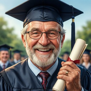 Proud Grandpa Graduate