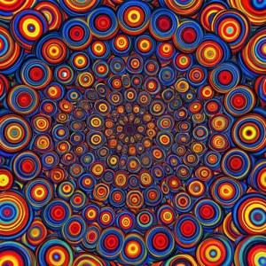 Psychedelic Kaleidoscope Circles