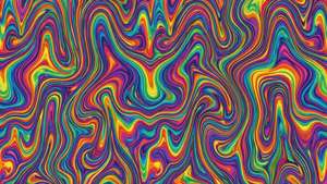 Psychedelic Rainbow Drip