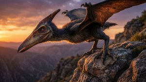 Pterodactyl at Sunset