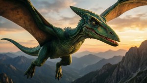 Pterodactyl Sunset Flight