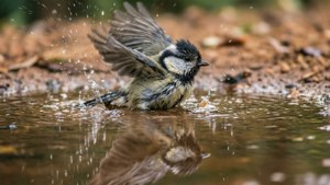 Puddle Bath Titmouse