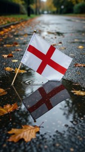 Puddle Reflection Flag
