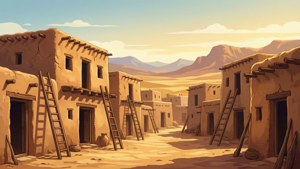 Pueblo Village Vector