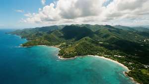 Puerto Rico Coastline Aerial