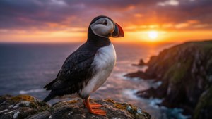 Puffin at Sunset Cliff