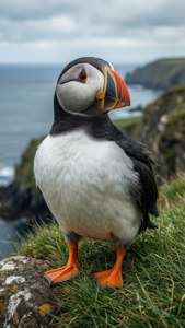 Puffin on Cliff