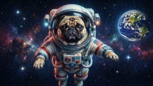 Pug in Space