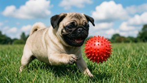 Pug Puppy Play