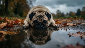Pug Reflection