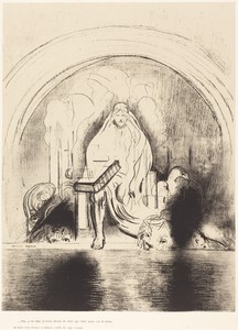 Puis je vis, dans la main droite de celui quietait assis sur le trone, un livre ecritdedans et dehors, scelle de sept sceaux (And I saw in the right hand of him that sat on the throne a book written within and on the backside, sealed with seven seals )