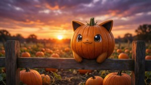 Pumpkaboo Sunset Fence