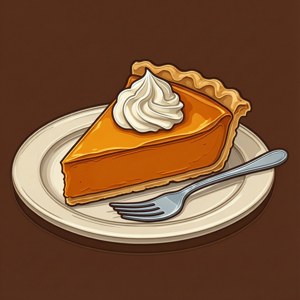 Pumpkin Pie Slice