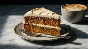 Pumpkin Spice Cake Slice