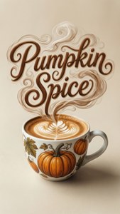 Pumpkin Spice Steam Typography