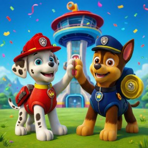 Pup Team High Five