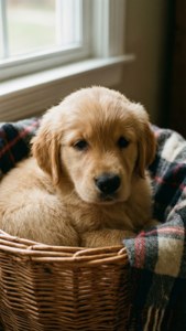Puppy Basket Snuggle