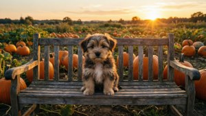Puppy on the Bench