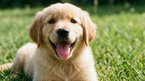 Puppy's Joyful Smile