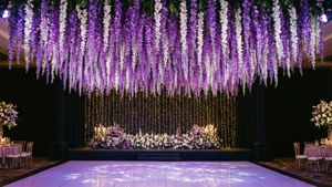 Purple and White Backdrop