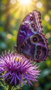 Purple Butterfly Bliss