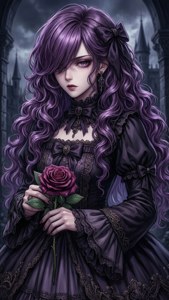 Purple Curls Gothic