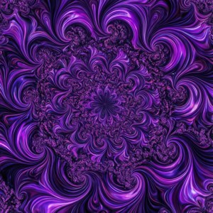 Purple Fractal Swirl