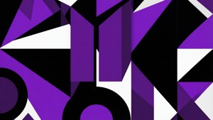 Purple Geometric Abstract