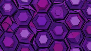 Purple Geometric Mosaic