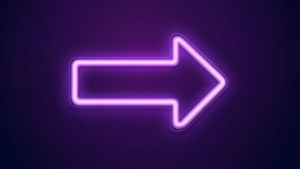 Purple Gradient Neon Arrow