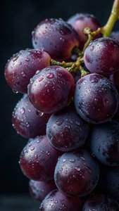 Purple Grapes Macro