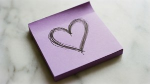 Purple Heart Doodle
