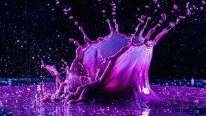 Purple Liquid Splash