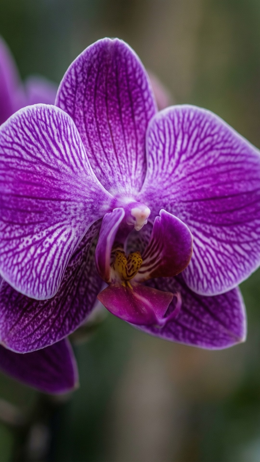 Purple Orchid Close-Up by Wallpapers.art Studio