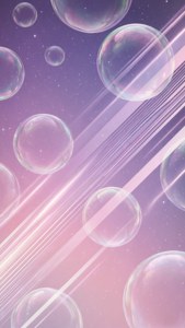 Purple Pink Bubbles Dream