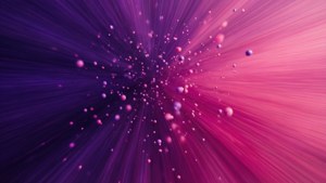 Purple Pink Particle Field