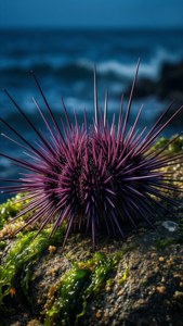 Purple Sea Urchin Macro
