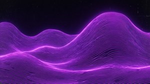 Purple Synthwave Wave