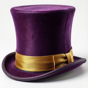 Purple Top Hat Isolated