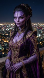Purple Twi'lek Elegance