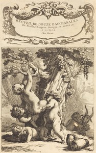 Putti and Fauns Climbing a Grapevine