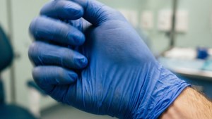 Putting on a Glove
