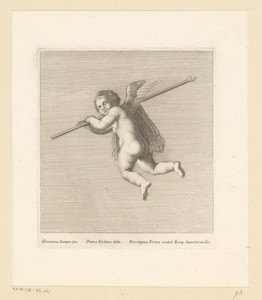 Putto met touw en stok
