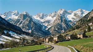 Pyrenees Snowy Peaks
