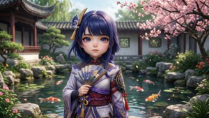 Qiqi in the Garden