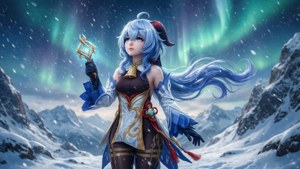 Qiqi on Snowy Peak