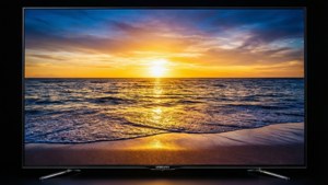 QLED Beach Sunset Display