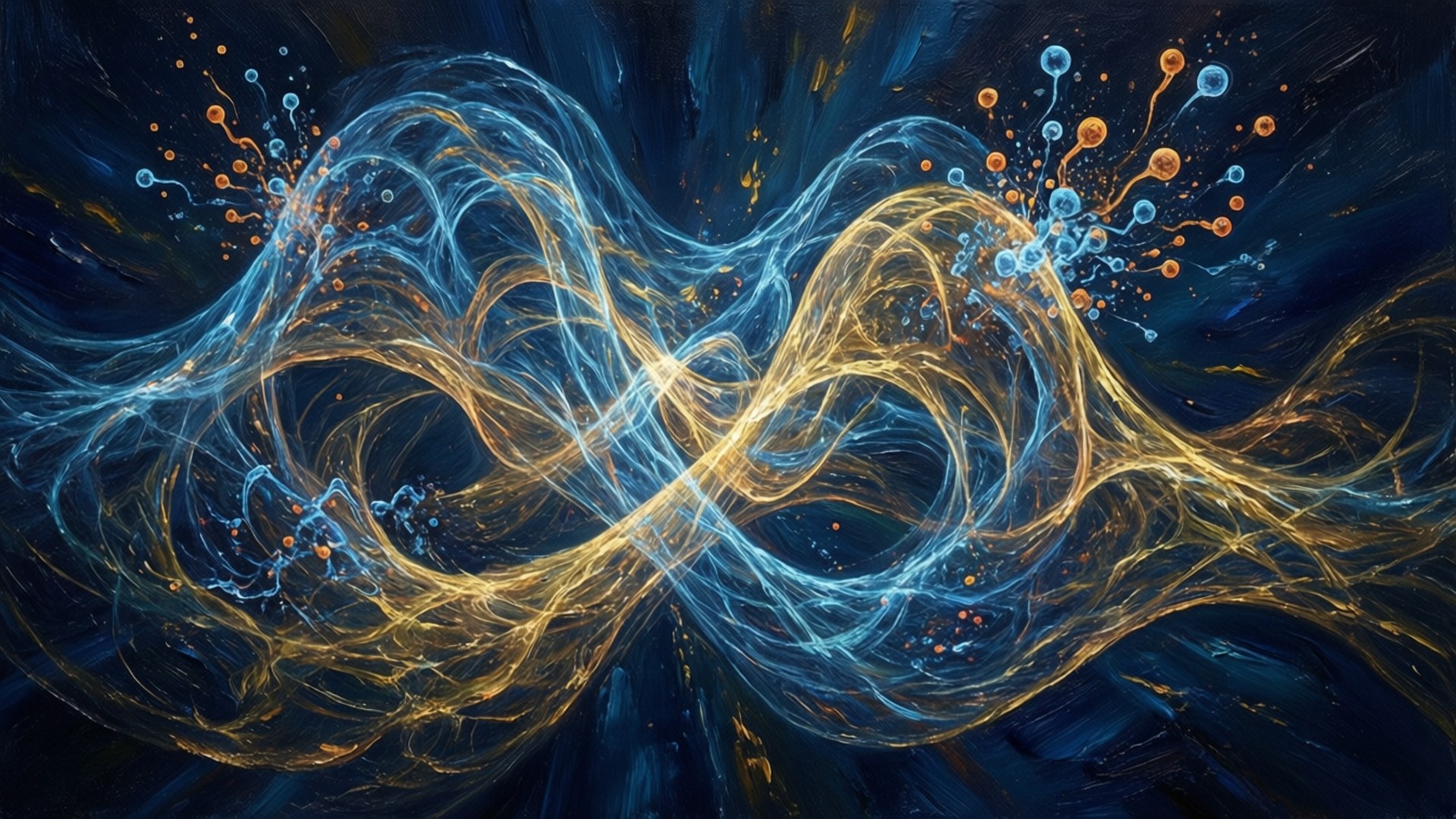 Quantum Field Ripples by Wallpapers.art Studio