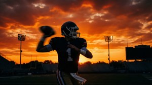 Quarterback Silhouette