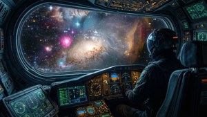 Quasar Through Cockpit